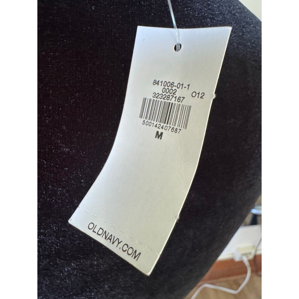 NWT Old Navy Black Puff Sleeve Peplum Top Cottagecore M - Picture 4 of 10